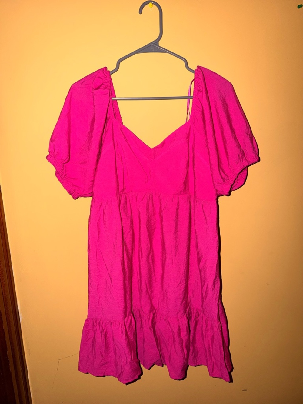 Nine West Hot Pink Striped Sundress